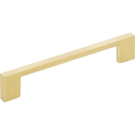 128 Mm Center-to-Center Brushed Gold Square Sutton Cabinet Bar Pull